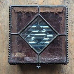 Vintage Glass Jewelry Box